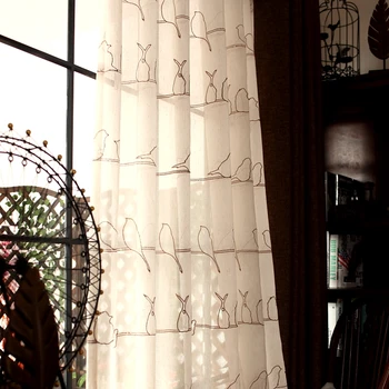 custom curtains American style cotton window shade bird Silhouette bedroom living room window blackout curtain tulle M200
custom curtains American style cotton window shade bird Silhouette bedroom living room window blackout curtain tulle M200