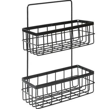 Multifunctional Double Wrought Iron Wall Shelf Free Punching Kitchen Bathroom Dormitory Hanging Storage Rack
Multifunctional Double Wrought Iron Wall Shelf Free Punching Kitchen Bathroom Dormitory Hanging Storage Rack