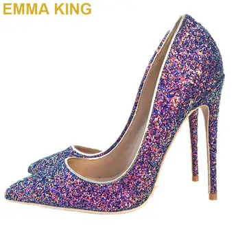 Glitter Bling Sequins Runway T Show Shoes High Heels Pointed Toe Stiletto Thin Heeled Women Pumps Party Shoes Sexy Club Heels
Glitter Bling Sequins Runway T Show Shoes High Heels Pointed Toe Stiletto Thin Heeled Women Pumps Party Shoes Sexy Club Heels