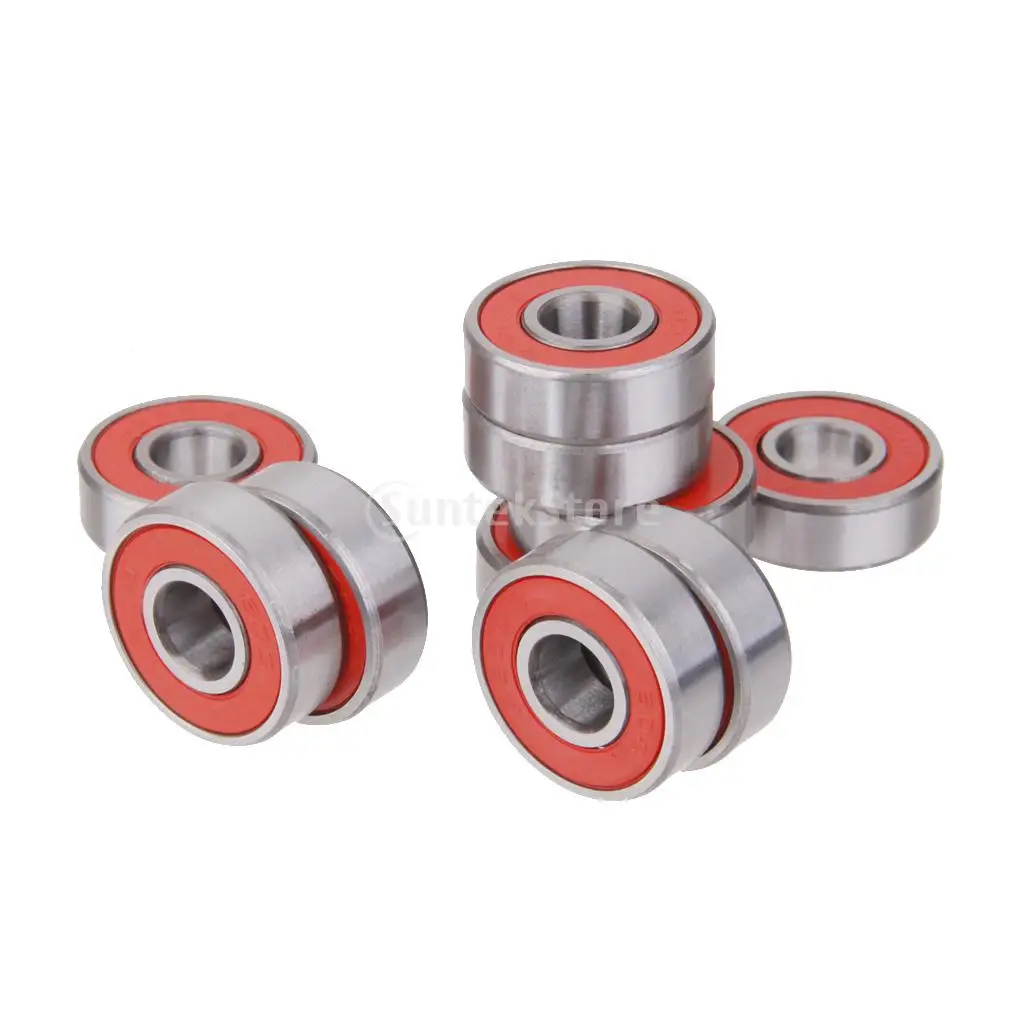 Lot 10Pcs Steel Ball Roller Bearings for Skateboard Scooter Wheels Red High Rotation Speed
Lot 10Pcs Steel Ball Roller Bearings for Skateboard Scooter Wheels Red High Rotation Speed