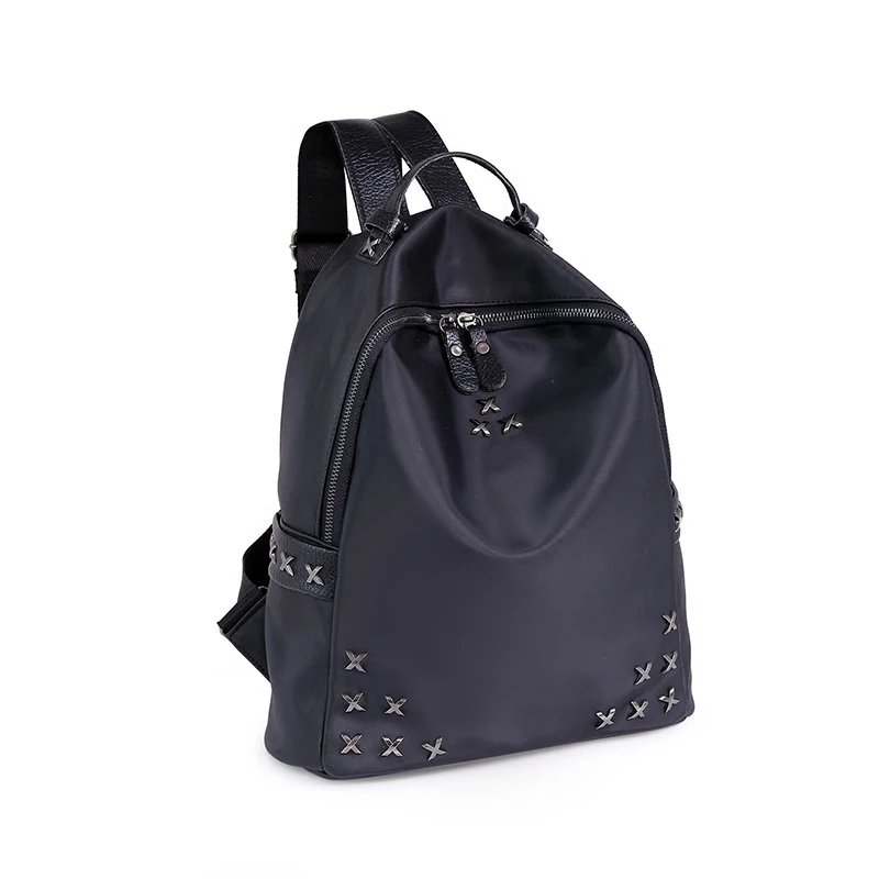 women black new Backpack female rivet nylon Oxford cloth design travel backpack casual college wind bag student backpack bag
women black new Backpack female rivet nylon Oxford cloth design travel backpack casual college wind bag student backpack bag