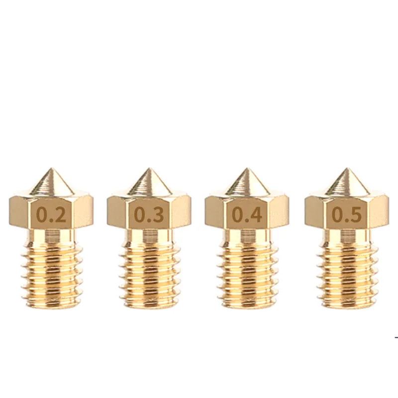 1pcs V6 V5 Extruder J-Head copper Nozzle M6 thread Print Head 0.2/0.25/0.3/0.35/0.4/0.5/0.6/0.8/1mm for 1.75mm 3D printer parts
1pcs V6 V5 Extruder J-Head copper Nozzle M6 thread Print Head 0.2/0.25/0.3/0.35/0.4/0.5/0.6/0.8/1mm for 1.75mm 3D printer parts