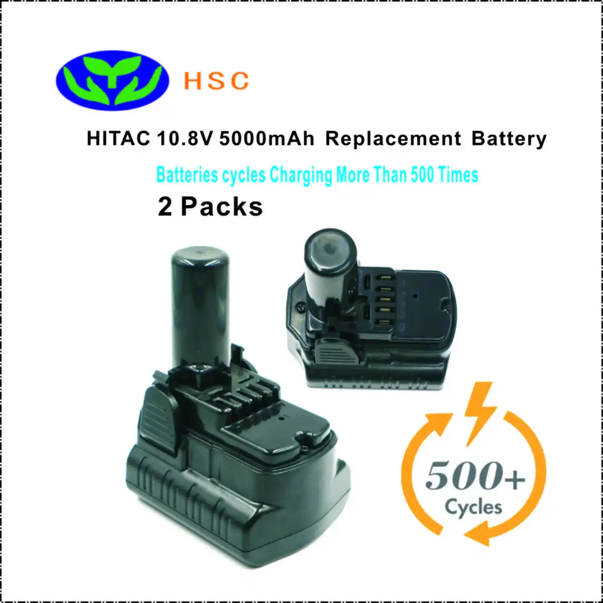 2PCS 5.0Ah 18650 battery pack HIT10.8 Li-ion Battery 10.8V Replacement HITAC BCL1015 BCL1030 BCL1030M BCL1030A 329370 Battery
2PCS 5.0Ah 18650 battery pack HIT10.8 Li-ion Battery 10.8V Replacement HITAC BCL1015 BCL1030 BCL1030M BCL1030A 329370 Battery