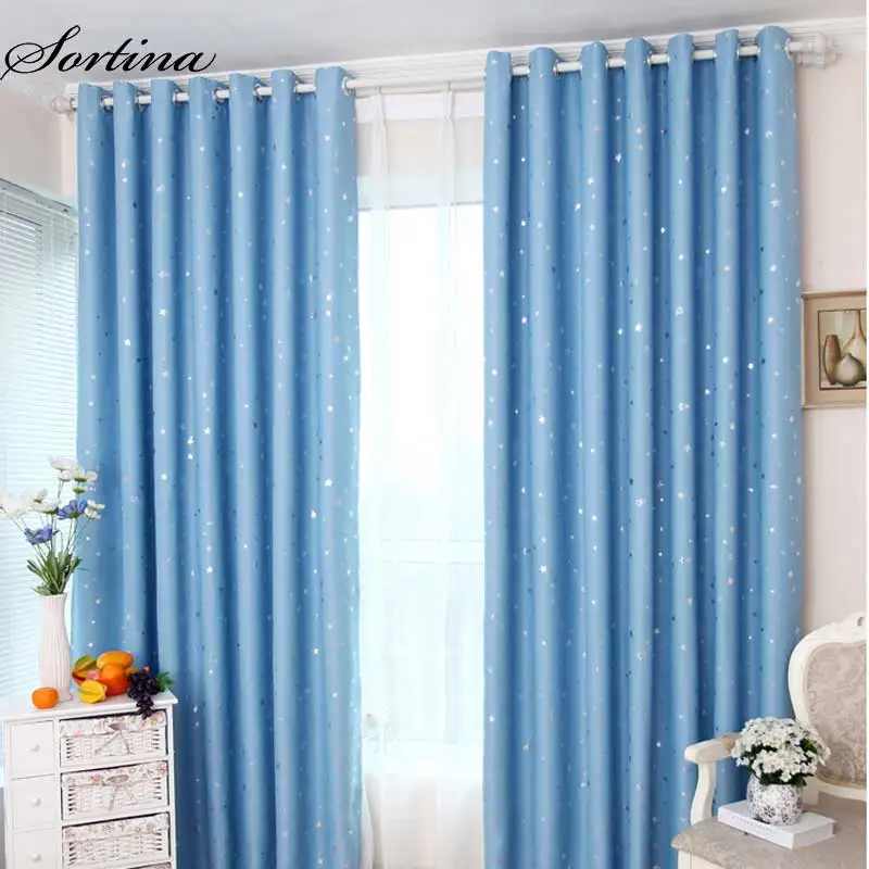 Bedroom Window Blackout Short Curtains Ready Door Roman Children Blue Curtains and Tulle for Living Room Modern Star Drapes
Bedroom Window Blackout Short Curtains Ready Door Roman Children Blue Curtains and Tulle for Living Room Modern Star Drapes