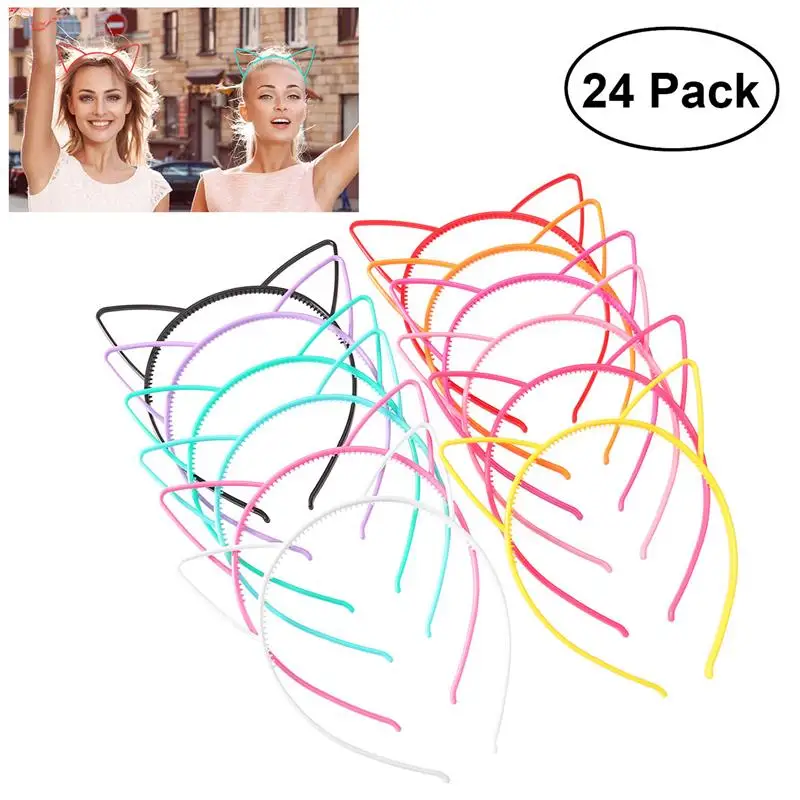 24pcs Cat Ear Headband 0.6cm ABS Plastic Hair Hoop Headpiece for Party Daily Hairstyle Decoration (12-Color)
24pcs Cat Ear Headband 0.6cm ABS Plastic Hair Hoop Headpiece for Party Daily Hairstyle Decoration (12-Color)