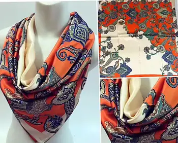 Autumn New Arrival 14m/m Women Pure Silk scarf Luxury 90*90 Square lady Scarves infinity shawl head hijab Multi-color selection
Autumn New Arrival 14m/m Women Pure Silk scarf Luxury 90*90 Square lady Scarves infinity shawl head hijab Multi-color selection