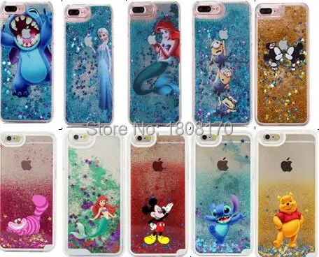Magic Quicksand Liquid Cartoon PC Hard Case For Iphone 7 I7 6 6S Plus I6 5 5S SE Snow White Mickey Bling Star Skin Cover 200pcs
Magic Quicksand Liquid Cartoon PC Hard Case For Iphone 7 I7 6 6S Plus I6 5 5S SE Snow White Mickey Bling Star Skin Cover 200pcs