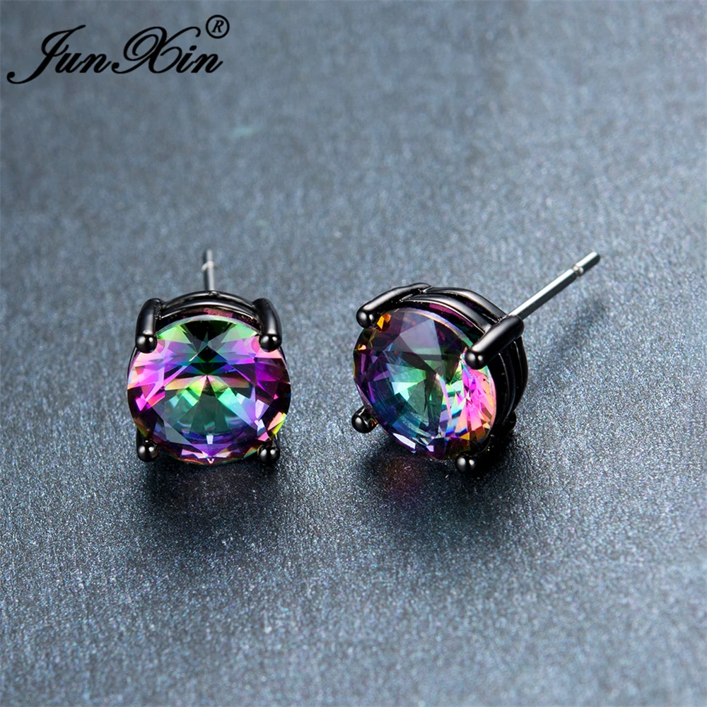 JUNXIN 2017 New Fashion Mystery Jewelry Bohemian Female Rainbow Stud Earring Black Gold Earrings Double Earrings For Women
JUNXIN 2017 New Fashion Mystery Jewelry Bohemian Female Rainbow Stud Earring Black Gold Earrings Double Earrings For Women