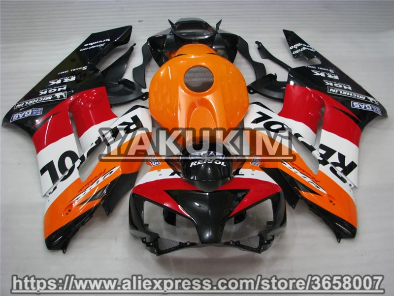 ABS Plastics Injection Fairing Kit For Honda CBR1000RR 2004 2005 Motocycle Badywork Cowling CBR 1000RR 04 05 Customize Cover
ABS Plastics Injection Fairing Kit For Honda CBR1000RR 2004 2005 Motocycle Badywork Cowling CBR 1000RR 04 05 Customize Cover