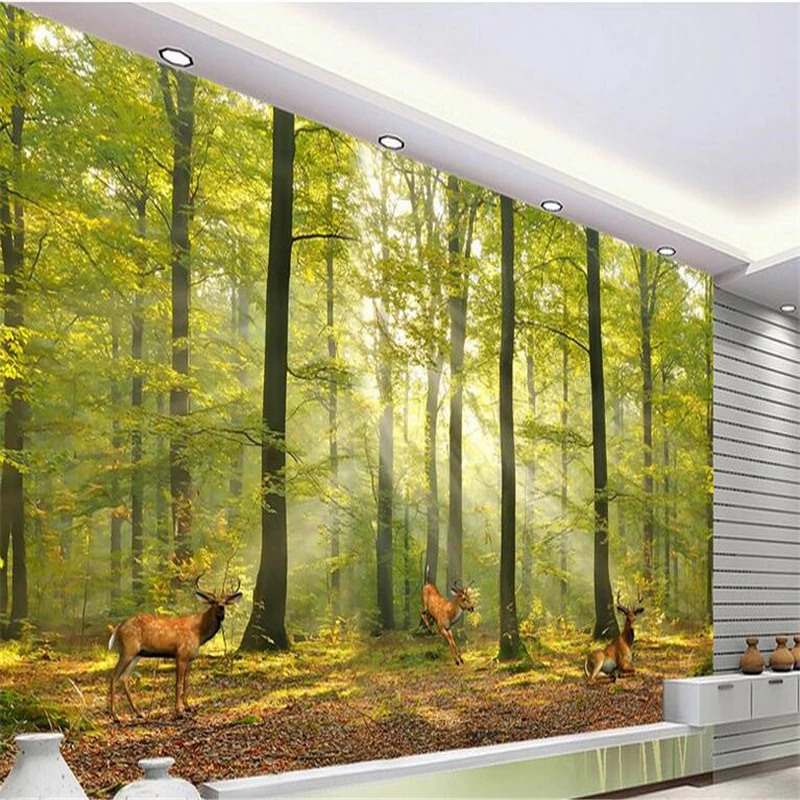 beibehang papel de parede Custom Photo Wallpaper Mural Wall Stickers Norwegian Forest Elk Background Wall magnet wall paper
beibehang papel de parede Custom Photo Wallpaper Mural Wall Stickers Norwegian Forest Elk Background Wall magnet wall paper