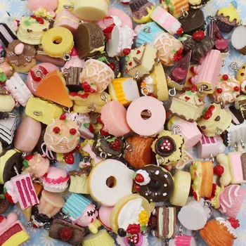 20pcs Random mixed Resin Cake Dessert Fruit Pendants Charm DIY Earring Necklace Keyrings Making Accessories Paired Approx 8-25mm
20pcs Random mixed Resin Cake Dessert Fruit Pendants Charm DIY Earring Necklace Keyrings Making Accessories Paired Approx 8-25mm