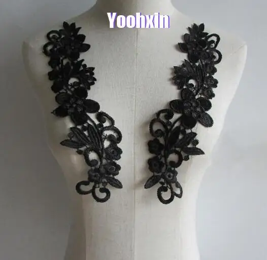 Fashion Embroidery black flower 3D lace fabric trim ribbon DIY sewing applique collar cloth dubai wedding fringe guipure decor
Fashion Embroidery black flower 3D lace fabric trim ribbon DIY sewing applique collar cloth dubai wedding fringe guipure decor