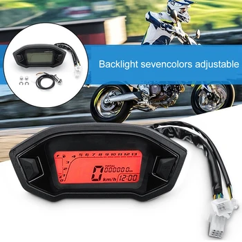 Motorcycle LCD Digital Speedometer Odometer with Backlight for 2,4 Cylinders 10000r / min Motorcycle Accessories
Motorcycle LCD Digital Speedometer Odometer with Backlight for 2,4 Cylinders 10000r / min Motorcycle Accessories