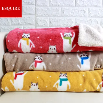 Japanese style lamb Double Blanket winter snow cat kitten catty kitty blanket cartoon children baby sleeping blanket 100*75cm
Japanese style lamb Double Blanket winter snow cat kitten catty kitty blanket cartoon children baby sleeping blanket 100*75cm