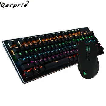 CARPRIE 104 Keys Wired Keyboard Mechanical Backlight Keyboards With 7 Keys 5000DPI Wired Gaming Mouse Mice Combo Set 90715
CARPRIE 104 Keys Wired Keyboard Mechanical Backlight Keyboards With 7 Keys 5000DPI Wired Gaming Mouse Mice Combo Set 90715