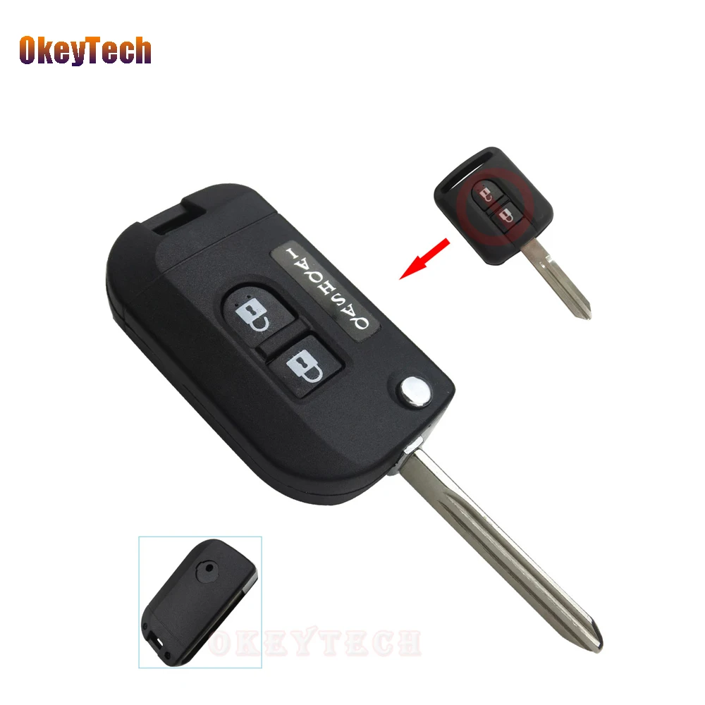 OkeyTech Key Shell Modified 2 Buttons Flip Folding Remote Car Key Fob Cover Case for Nissan Qashqai Primera Micra Navara Almera
OkeyTech Key Shell Modified 2 Buttons Flip Folding Remote Car Key Fob Cover Case for Nissan Qashqai Primera Micra Navara Almera