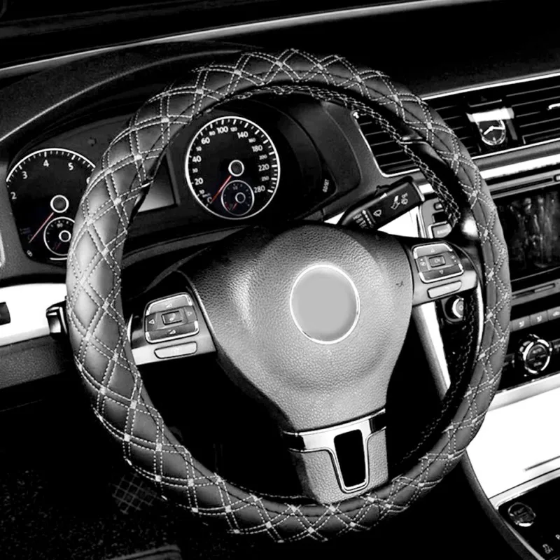 Universal Car Steering Wheel Cover Delicate high-elastic Nubuck Leather Wear Resistant Protective Steering Wheel Car Accessories
Universal Car Steering Wheel Cover Delicate high-elastic Nubuck Leather Wear Resistant Protective Steering Wheel Car Accessories