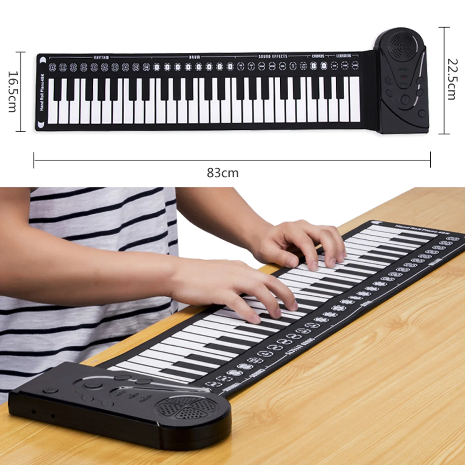 Besegad Portable Foldable 49-Key Electronic Keyboard Piano Musical Teaching Toy for Adult Kids Birthday Christmas Festival Gift
Besegad Portable Foldable 49-Key Electronic Keyboard Piano Musical Teaching Toy for Adult Kids Birthday Christmas Festival Gift