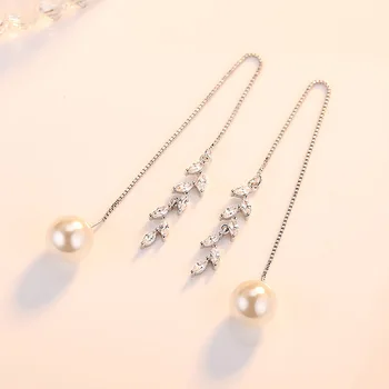 XIYANIKE New Fashion 925 Sterling Silver Pearls Earrings For Women Girl Gift Brincos Long Tassel Earrings VES6754
XIYANIKE New Fashion 925 Sterling Silver Pearls Earrings For Women Girl Gift Brincos Long Tassel Earrings VES6754