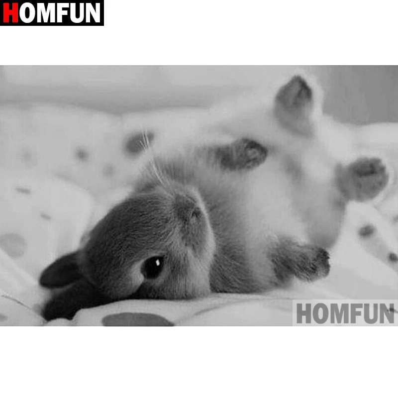 HOMFUN Full Square/Round Drill 5D DIY Diamond Painting "rabbit"Embroidery Cross Stitch 5D Home Decor A06936
HOMFUN Full Square/Round Drill 5D DIY Diamond Painting "rabbit"Embroidery Cross Stitch 5D Home Decor A06936