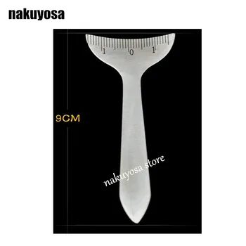 9CM stainless steel eye equipment scale measurement eyelids silkworm pen ruler Designer pad measuring instrument
9CM stainless steel eye equipment scale measurement eyelids silkworm pen ruler Designer pad measuring instrument