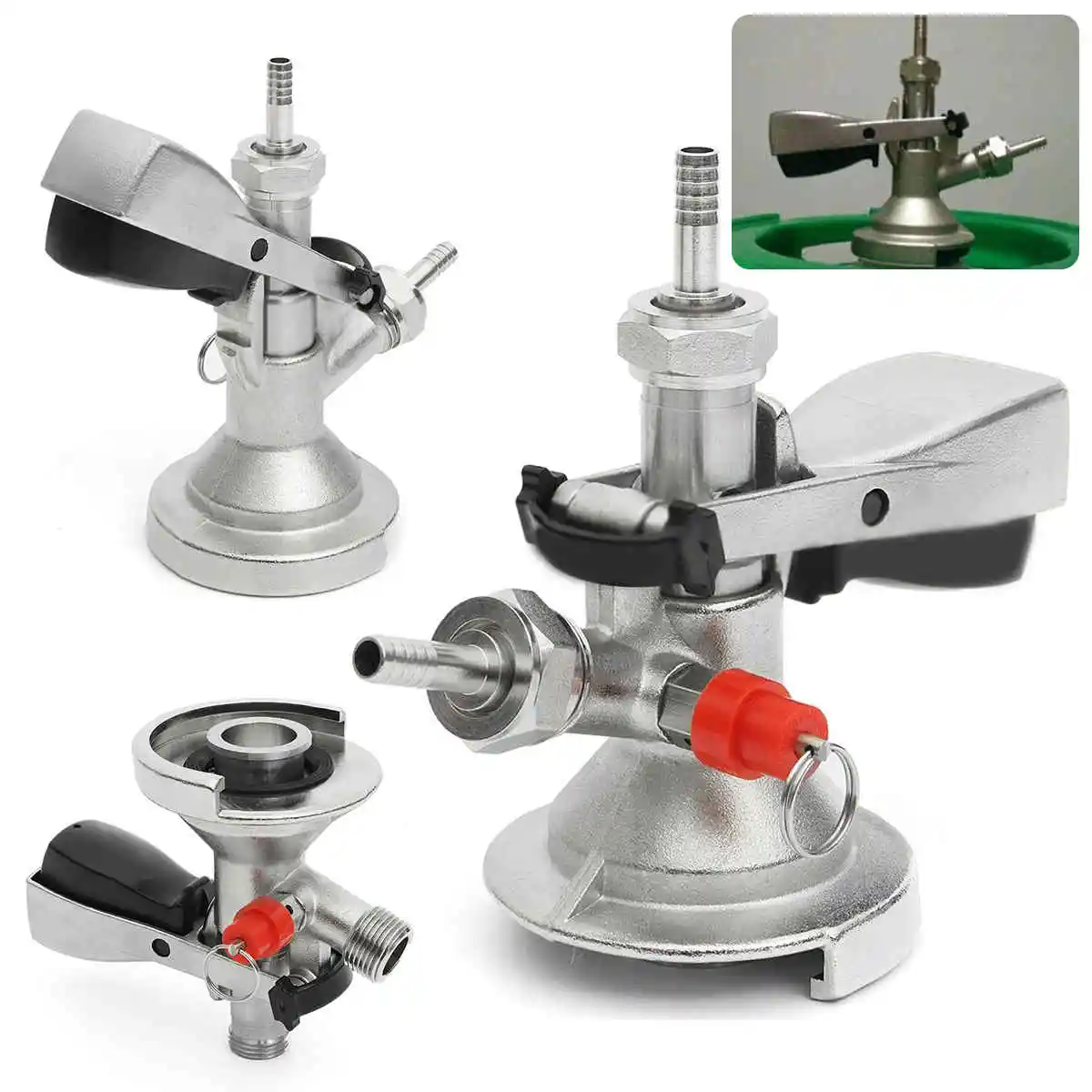 1pc A-type Keg Coupler Draft Beer Dispenser For Home Mayitr Brew+Air Valve Stainless Steel Connectors Wine Beer Coupler Head
1pc A-type Keg Coupler Draft Beer Dispenser For Home Mayitr Brew+Air Valve Stainless Steel Connectors Wine Beer Coupler Head
