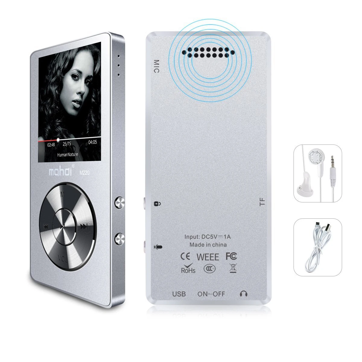 Original metal MP3 player lossless HiFi MP3 Music player with High Quality Sound out Speaker E-book FM radio Clock
Original metal MP3 player lossless HiFi MP3 Music player with High Quality Sound out Speaker E-book FM radio Clock