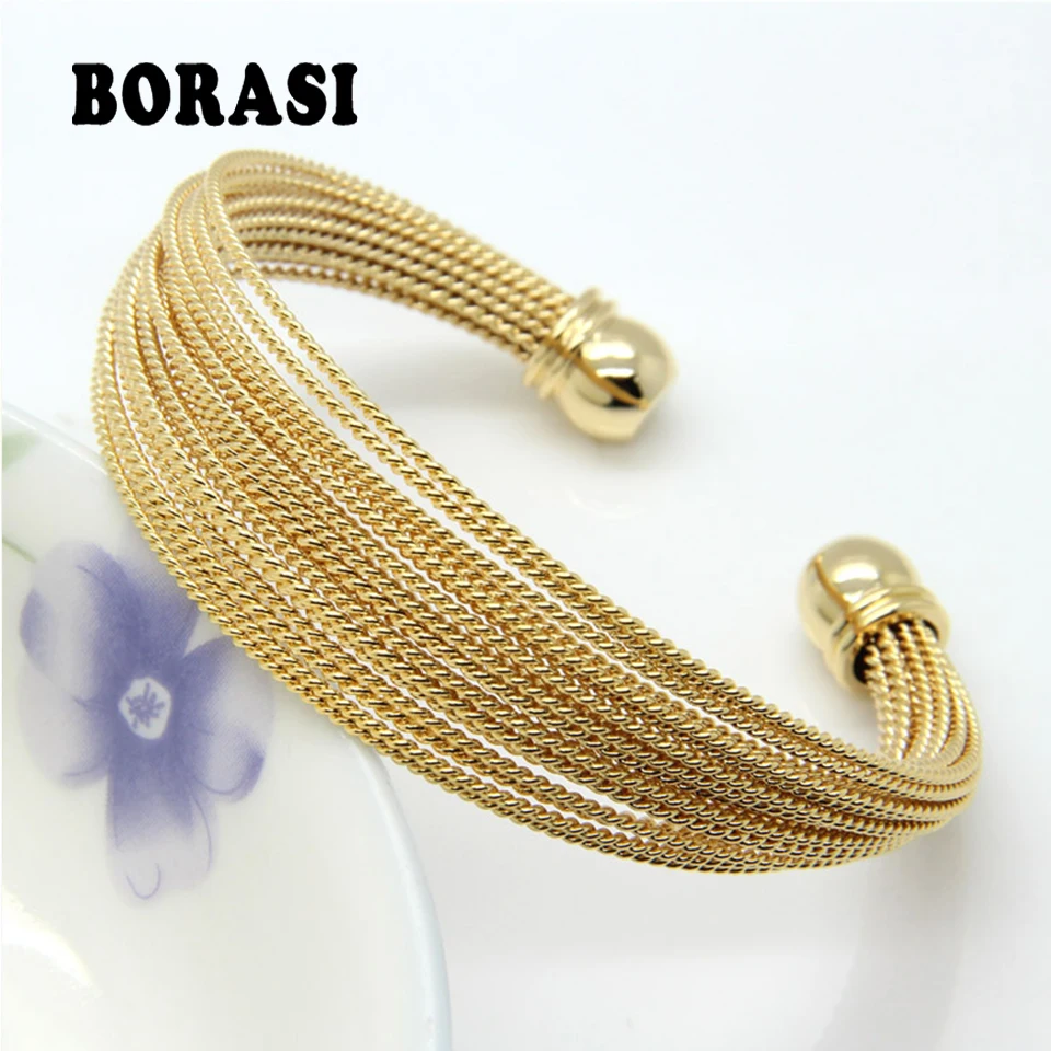Never Fade Stainless Steel A Lot Of Twisted Wire Bracelets Bangles Gold / Rose Gold / Silver Color Women's Fashion Jewelry
Never Fade Stainless Steel A Lot Of Twisted Wire Bracelets Bangles Gold / Rose Gold / Silver Color Women's Fashion Jewelry
