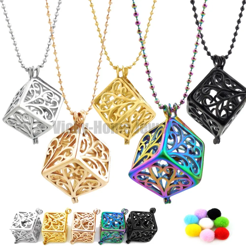 Chains as Gift!! Flower Steel Essential Oils Cage Diffuser Locket Perfume Aroma Made by 316L Stainless Steel
Chains as Gift!! Flower Steel Essential Oils Cage Diffuser Locket Perfume Aroma Made by 316L Stainless Steel