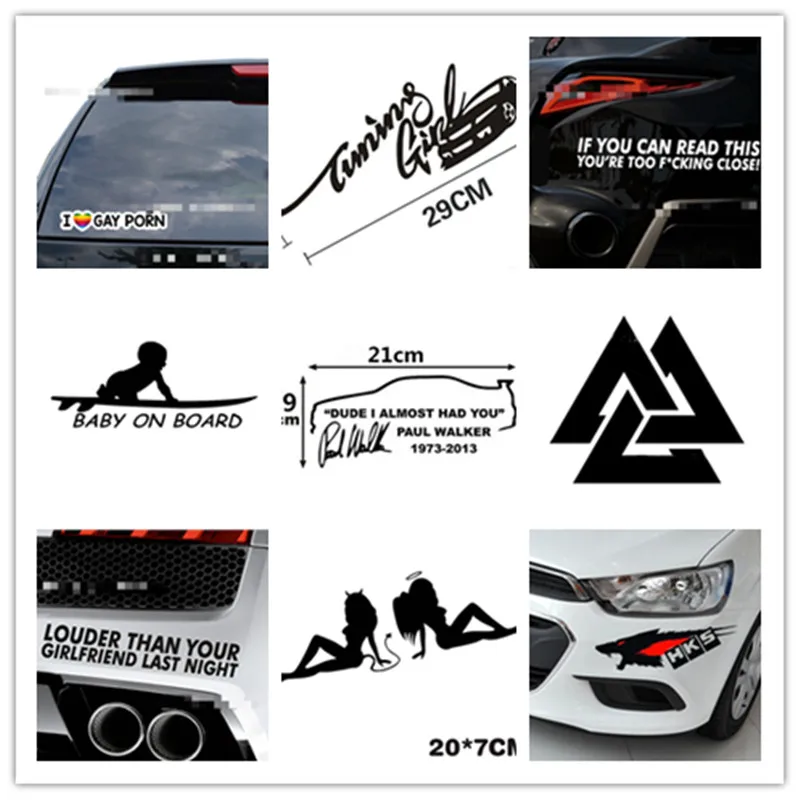 Newest Ruffian Angel Devil Wolf Paul Gay Creative Auto Decal Car Sticker Car Rear View Mirror Car Bumper Body Pattern Vinyl
Newest Ruffian Angel Devil Wolf Paul Gay Creative Auto Decal Car Sticker Car Rear View Mirror Car Bumper Body Pattern Vinyl