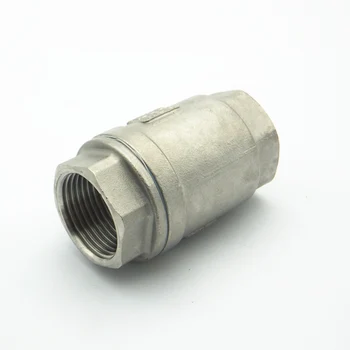 1" BSP Female Thread 304 Stainless Steel Straight Check Valve One Way Non-return Valve For Water Oil Gas
1" BSP Female Thread 304 Stainless Steel Straight Check Valve One Way Non-return Valve For Water Oil Gas