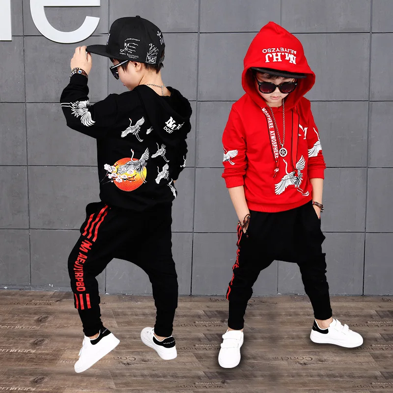 Boys Clothing 2018 Spring/Autumn New Long-sleeved Boy Suit In The Big Children's Casual Sweater Sports Hip-hop Two-piece 4-12Y
Boys Clothing 2018 Spring/Autumn New Long-sleeved Boy Suit In The Big Children's Casual Sweater Sports Hip-hop Two-piece 4-12Y