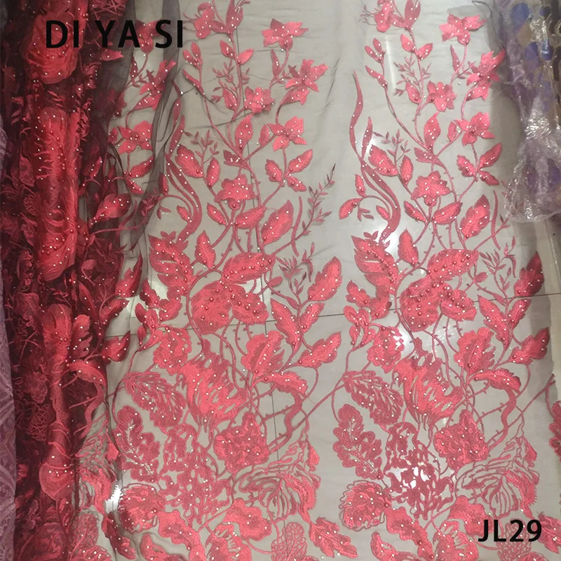 Tulle Lace Fabric 3D flower High Quality Beaded Lace Fabric Beautiful Applique Nigerian Lace Fabric For Wedding red
Tulle Lace Fabric 3D flower High Quality Beaded Lace Fabric Beautiful Applique Nigerian Lace Fabric For Wedding red