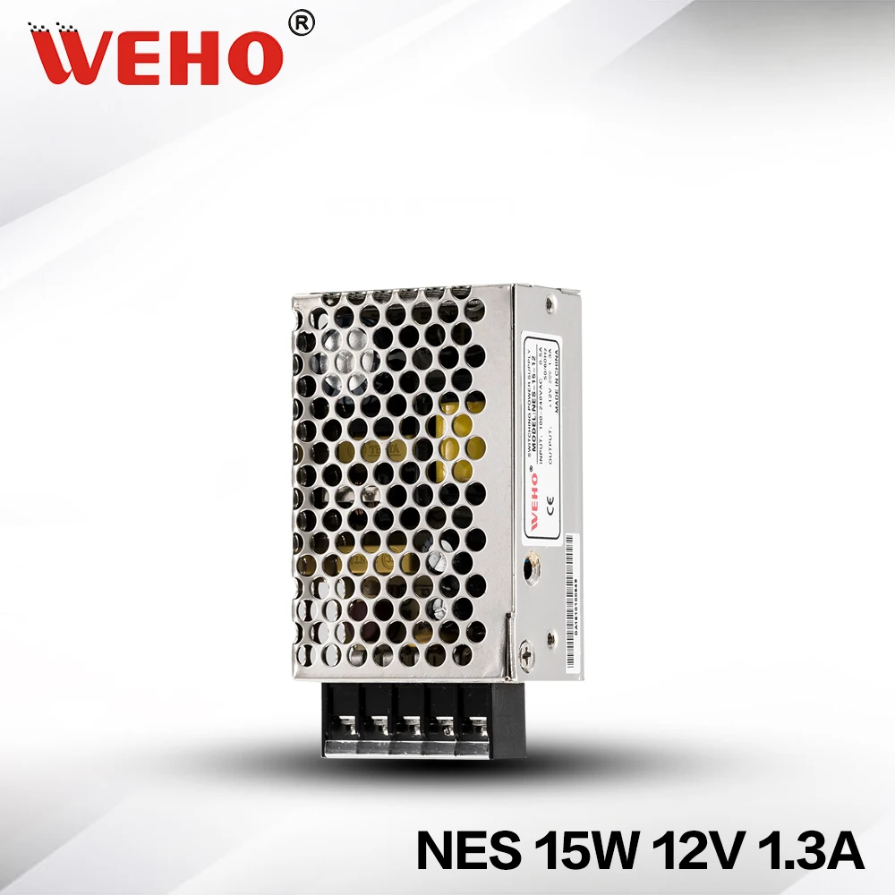 (NES-15-12) NES series CE RoHS approved 85-264VAC input 12VDC output 15W power supply 12V
(NES-15-12) NES series CE RoHS approved 85-264VAC input 12VDC output 15W power supply 12V