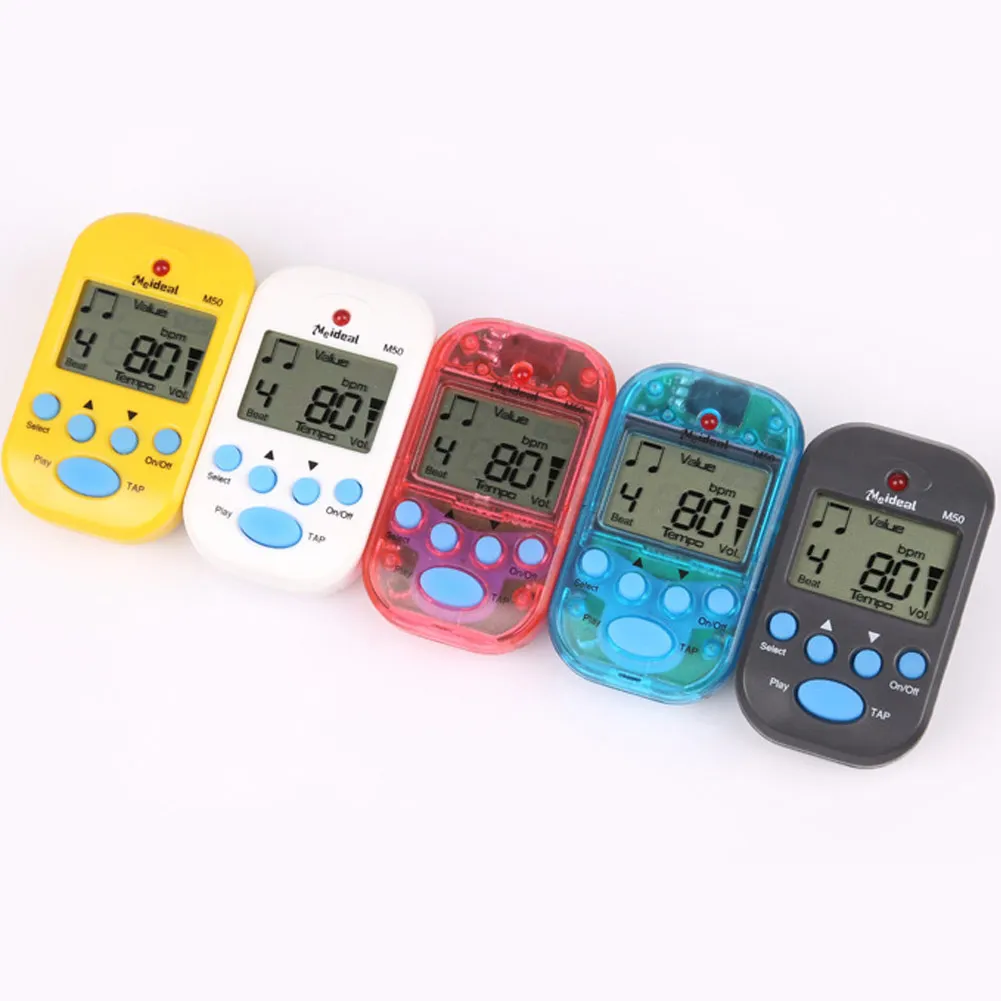 Digital Metronome Clip-On Metronome Pocket M50 Mini Professional LCD Clip-on Digital Tuner Metronome for Guitar Piano
Digital Metronome Clip-On Metronome Pocket M50 Mini Professional LCD Clip-on Digital Tuner Metronome for Guitar Piano