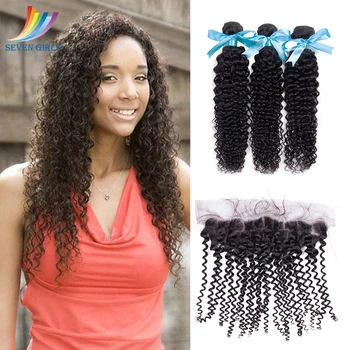 Sevengirls Peruvian Deep Curly 10-28 Inch Bundles With Frontal Grade 10A Natural Color Human Hair 3 Bundles With 13*4 Frontal
Sevengirls Peruvian Deep Curly 10-28 Inch Bundles With Frontal Grade 10A Natural Color Human Hair 3 Bundles With 13*4 Frontal