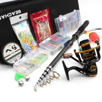 1.8m-3.0m Spinning Rod and Spinning Reels Portable Bag Set carbon rod Travel Fishing Tackle contain Line Lures Hooks Free gift
1.8m-3.0m Spinning Rod and Spinning Reels Portable Bag Set carbon rod Travel Fishing Tackle contain Line Lures Hooks Free gift