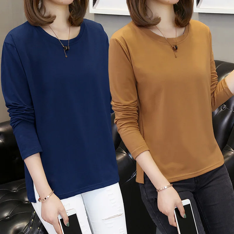 Banerdanni Women T-shirt 2018 Autumn New arrival Long sleeve O-Neck Casual Tshirt For Women Basic Top Large size 5XL Tees
Banerdanni Women T-shirt 2018 Autumn New arrival Long sleeve O-Neck Casual Tshirt For Women Basic Top Large size 5XL Tees
