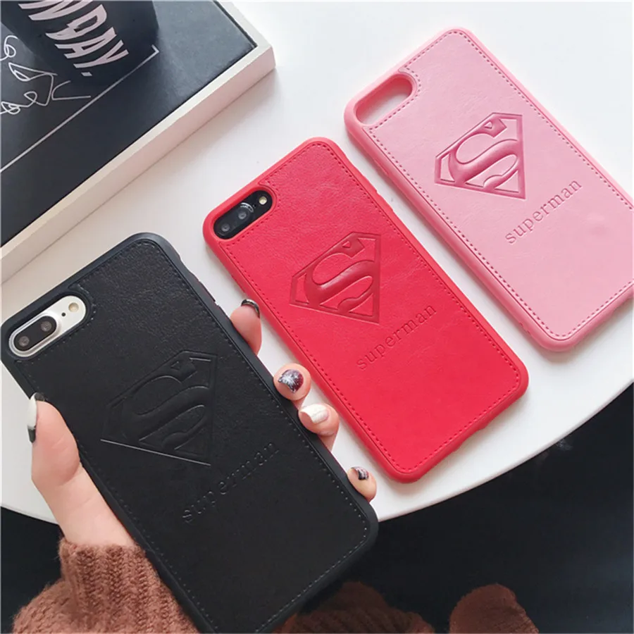 Fashion Couples Cartoon Superman PU Leather Protective Phone Case for iphone 7 8 Plus iphone X XS 8 7 6S 6 Plus Soft Back Cover
Fashion Couples Cartoon Superman PU Leather Protective Phone Case for iphone 7 8 Plus iphone X XS 8 7 6S 6 Plus Soft Back Cover