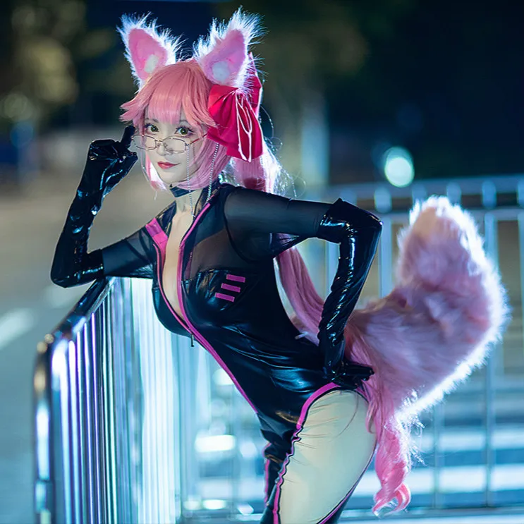 Fate Grand Order Tamamo No Mae Cosplay Costume Black Jumpsuit Tamamo Secratery Costumes Uniform Anime Clothes Outfits Costume
Fate Grand Order Tamamo No Mae Cosplay Costume Black Jumpsuit Tamamo Secratery Costumes Uniform Anime Clothes Outfits Costume
