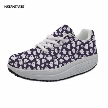 INSTANTARTS Ghost Skull Prints Sneakers Women Toning Wedge Shoes Platform Body Shaping Fitness Shoes Slimming Swing For Female
INSTANTARTS Ghost Skull Prints Sneakers Women Toning Wedge Shoes Platform Body Shaping Fitness Shoes Slimming Swing For Female
