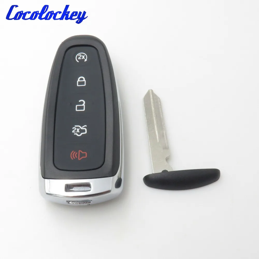 Cocolockey 5 кнопок дистанционный брелок для ключей чехол Ford Edge Explorer Escape Flex Focus без