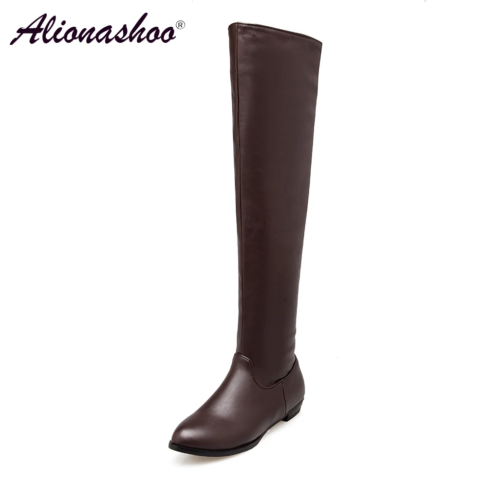 Plus Size 34-48 Winter Over-the-Knee Square Low Heel Motorcycle Boots Women Shoes Fashion Round Toe PU Leather Women Boots
Plus Size 34-48 Winter Over-the-Knee Square Low Heel Motorcycle Boots Women Shoes Fashion Round Toe PU Leather Women Boots