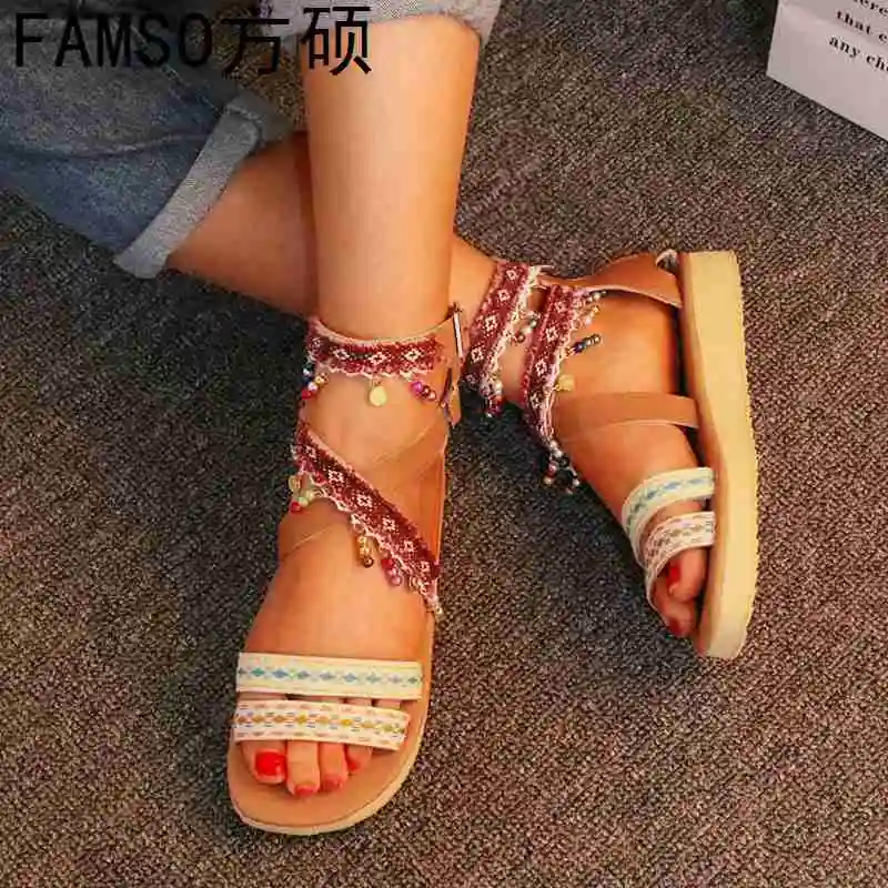 FAMSO 2019 New Shoes Women Sandals Yellow Cross-Strap Wedges Heels Big Size 34-43 Summer Ankle-Wrap Summer Casual Sandals
FAMSO 2019 New Shoes Women Sandals Yellow Cross-Strap Wedges Heels Big Size 34-43 Summer Ankle-Wrap Summer Casual Sandals