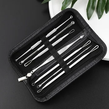 High Quality 7pcs/set Premium Blackhead Acne Comedone Pimple Extractor Tool Remover Pimple Needles Skin Kit Facial Cleanser
High Quality 7pcs/set Premium Blackhead Acne Comedone Pimple Extractor Tool Remover Pimple Needles Skin Kit Facial Cleanser