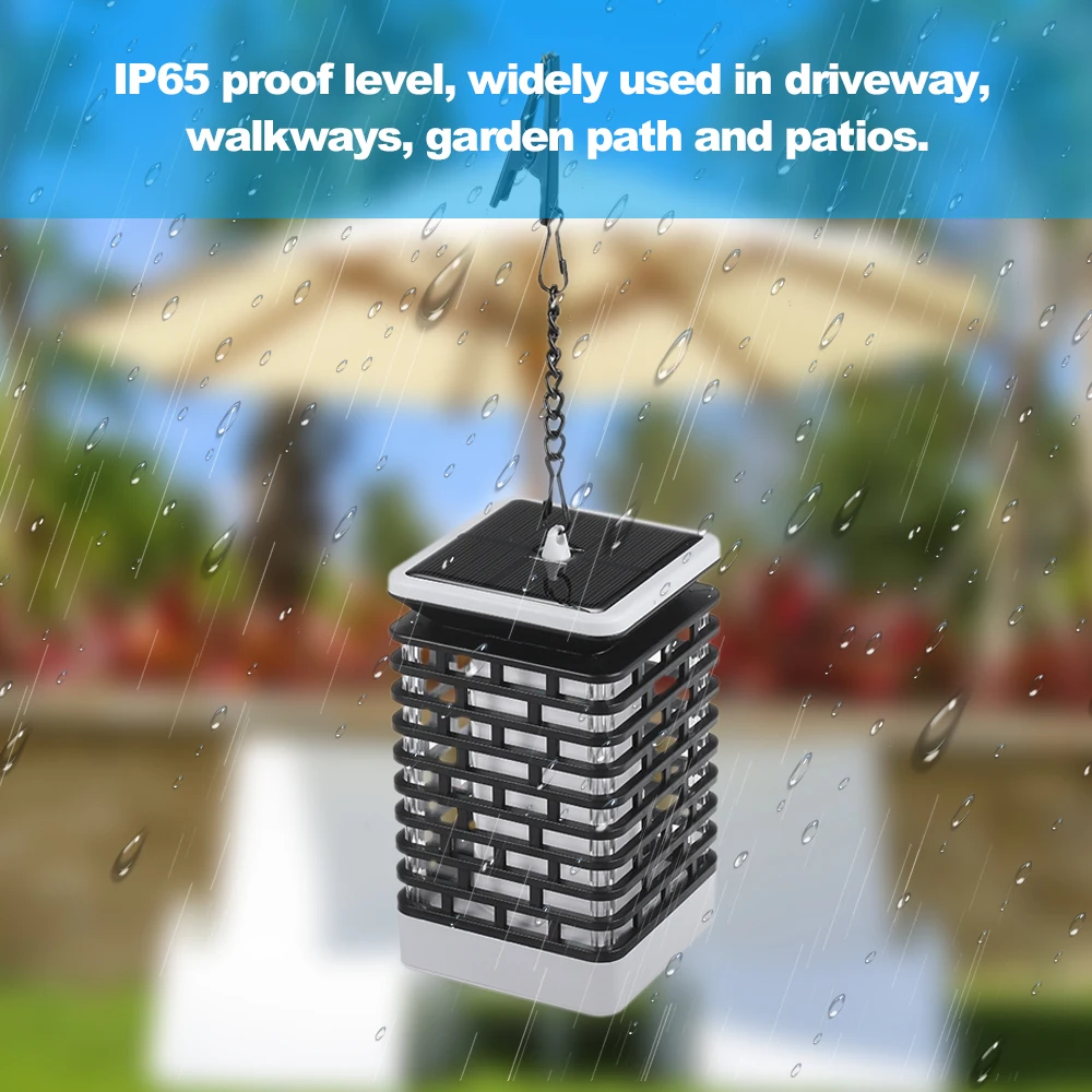 Solar LED Lantern Light Hanging Flame Lighting with 99 LEDs IP65 Waterproof Outdoor Landscape Lights for Walkway Lawn Garden
Solar LED Lantern Light Hanging Flame Lighting with 99 LEDs IP65 Waterproof Outdoor Landscape Lights for Walkway Lawn Garden
