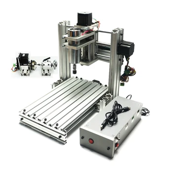 DIY CNC Milling Machine 2520 rotary axis CNC Router Engraving Drilling