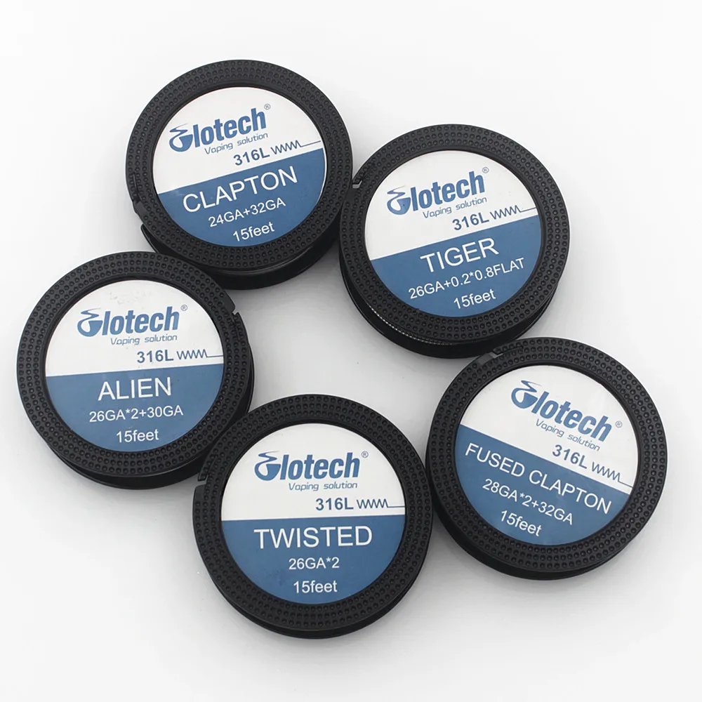 Glotech 316L Alien Tiger Fused Clapton Heating Wire Hive Mixed Twisted Coil Wire for DIY RDA RBA Atomizer Building Vape Coils
Glotech 316L Alien Tiger Fused Clapton Heating Wire Hive Mixed Twisted Coil Wire for DIY RDA RBA Atomizer Building Vape Coils