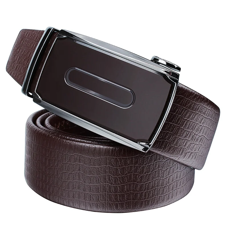 Men's Automatic Belt Coffee Leather Strap Fashion Sliding Belts Buckle For Man in Business
Men's Automatic Belt Coffee Leather Strap Fashion Sliding Belts Buckle For Man in Business