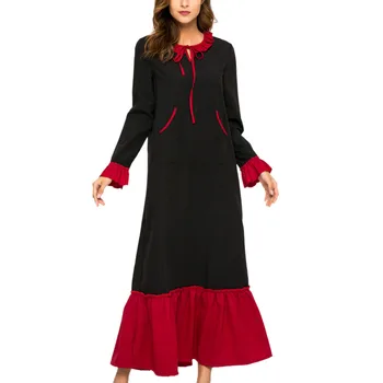 Women Muslim Dress Tie Pocket Middle East Abaya Kaftan Islamic Stitching Dress Loose Ramadan Arabic Caftan M-2XL Wholesale
Women Muslim Dress Tie Pocket Middle East Abaya Kaftan Islamic Stitching Dress Loose Ramadan Arabic Caftan M-2XL Wholesale